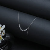 ERI White Diamond's Round Shape Pandant Chain